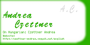 andrea czettner business card